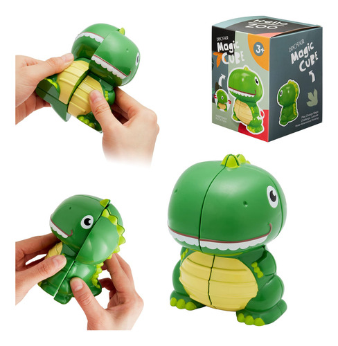 Cubo Mágico 3d, Pequeño Dinosaurio Alien De Segunda Orden