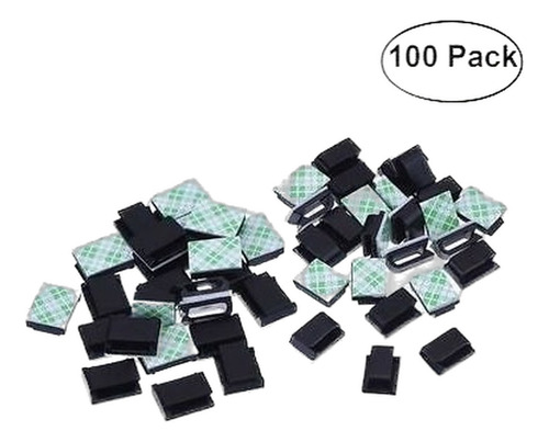 100pcs Adhesivas Clips Gota Abrazadera Cable Tie Portacable