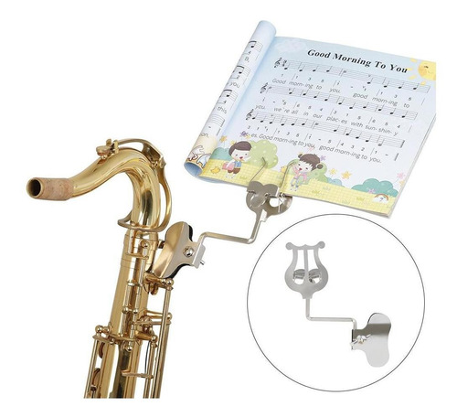 Imagen 6 de 10 de Abrazadera En El Soporte Clip De Partitura, Clarinete Lyre