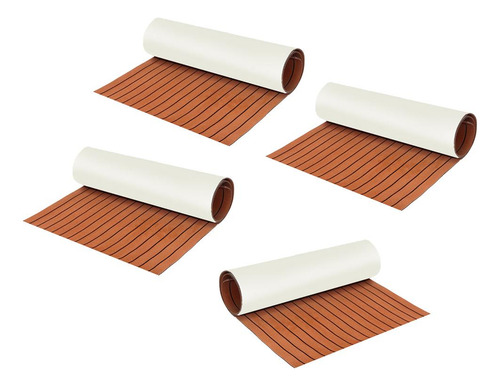 4 Piezas De Cubierta De Teca Eva De Marine De 23 X 94