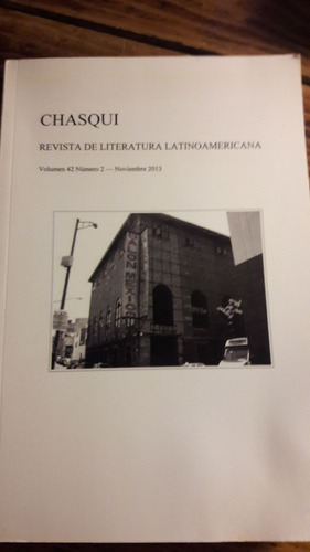Chasqui Revista De  Literatura Latinoamerican Vol 42 N2 2013