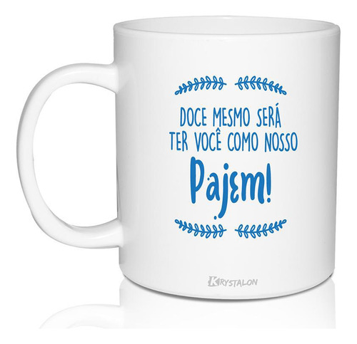 Caneca Lembrancinha Pajem - Krystalon