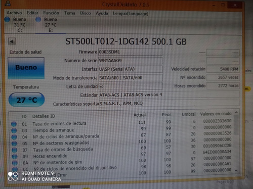 Disco Duro Seagate De 500gb Funcional