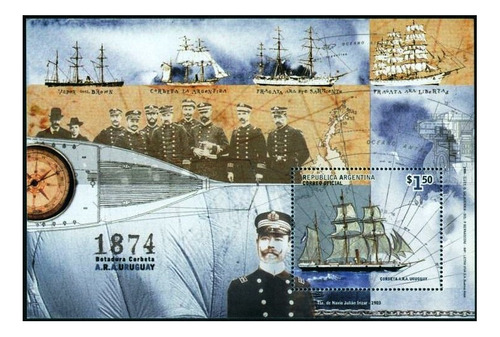 Argentina 1999 - Corbeta Uruguay - Block Mint - Gj Hb 126