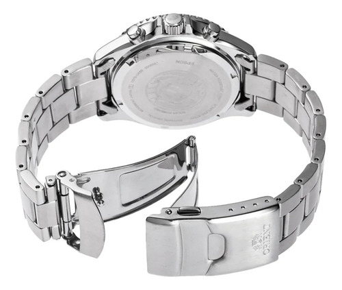 Reloj Cronografo Orient Mako Solar Ra-tx0202b10b Chiarezza Plateado Negro Negro