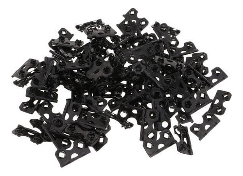 3 X 100pcs 28x15mm Com Orifícios Duplos De Metal