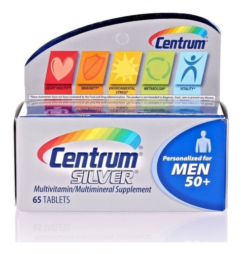 Centrum Silver Hombres 50+ Multivitaminico 65 Tabs Salud Org