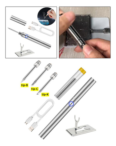 De Soldador, Temperatura Ajustable, Alambre De Soldadura