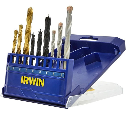 Set Juego De Mechas Para Acero Madera Metal Pared Irwin