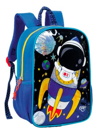 Morral Bolso Escolar Mediano Para Niño Astronauta Capi Kids