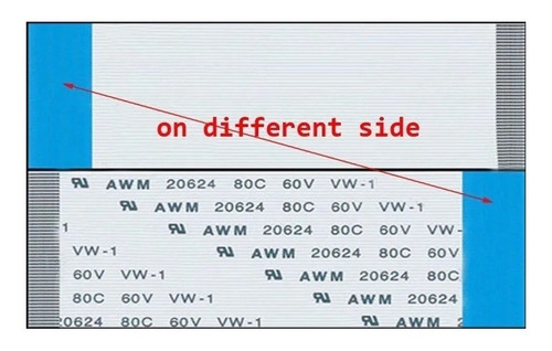 Cable Flex Plano Inverso 40 Pines 200mm Ffc/fpc 0,5