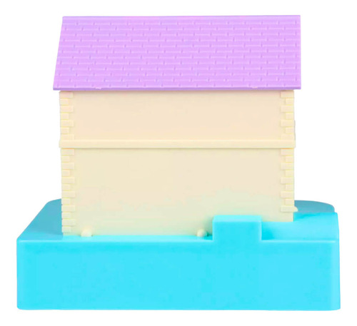 Cofrinho Casinha Puxa Moeda Roxo/azul Cor Roxo-azul Animais