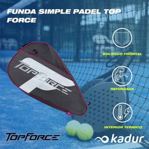 Funda Padel Top Force Simple Unisex Correa Ajustable