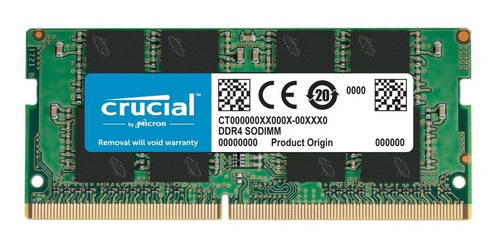 Memoria Ram 4gb Ddr4 2666mhz Crucial Ct4g4sfs8266 Notebook