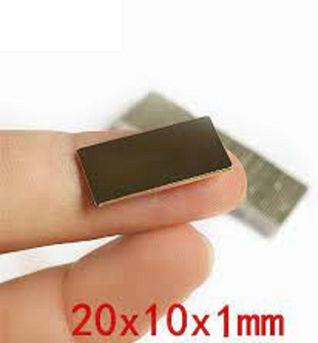 Iman De Neodimio 20x10x1 Mm Rectangular Ultra Potente Fuerte