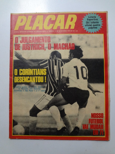 Revista Placar Nº 31 Outubro De 1970