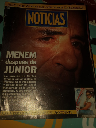 Revista Noticias Muerte Carlitos Menem Pele Repetto 1995 (Usado)