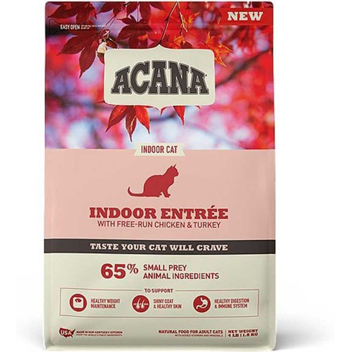 Alimento Para Gato Acana Indoor Entere 4.5kg. Razas Mascotas