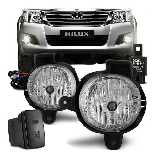 Kit Farol Auxiliar Caminero Hilux 2012 2013 2014 2015