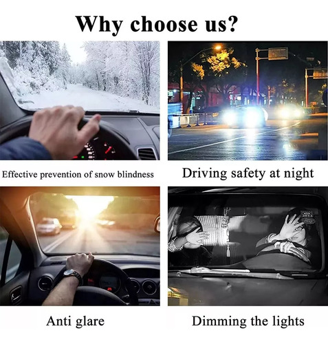 Filtro Polarizado Diurno Y Nocturno Para Coche, Antideslumbr