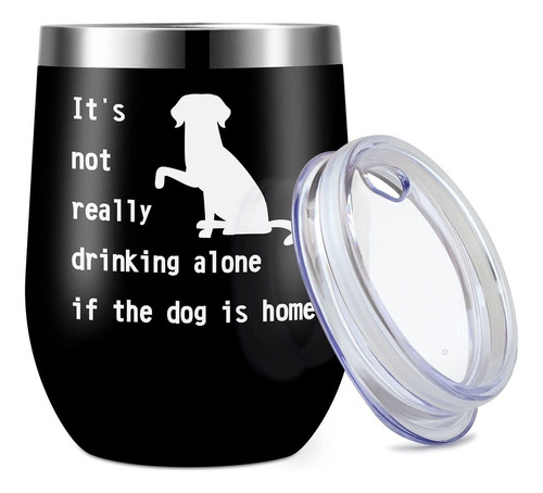 Black Water Cup Coffee Cup Wine Tumbler Gift For Dog Love