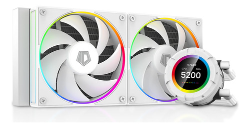 Id-cooling Sl240 Enfriador Liquido De Cpu Blanco Con Pantall