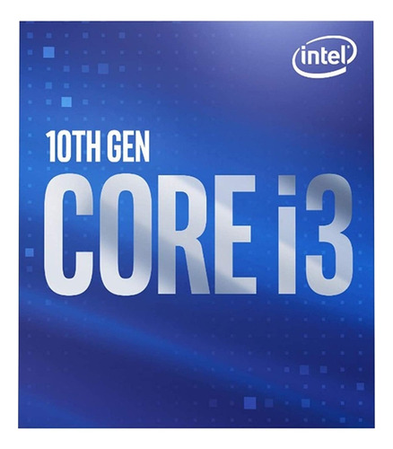 Imagen 1 de 3 de Procesador gamer Intel Core i3-10100F BX8070110100F de 4 núcleos y  4.3GHz de frecuencia