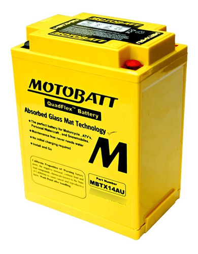 Bateria Motobatt - Quadflex - Mbtx14au - 16,5 Ah