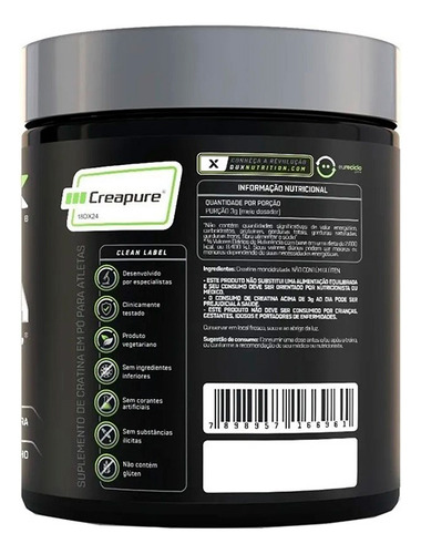 Kit 2x Creatina 300g Creapure Alema - Dux Nutrition Sabor Without Flavor