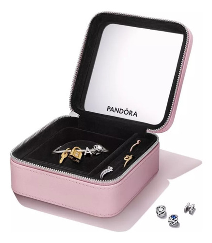 Joyero Pandora Rosa Con Espejo
