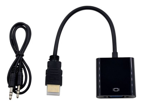 Convertidor Cable Hdmi A Vga Con Sonido Incluye Cable Audio