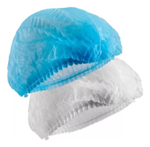 Gorro Descartable Blanco/azul Paquete 100 Unidades 