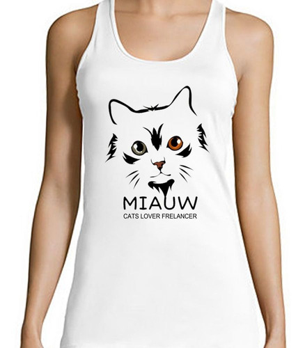 Musculosa Cats Lover Freelancer Miau Gatos Love