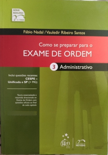  Como Se Preparar Para O Exame De Ordem-administrativo Vol.3