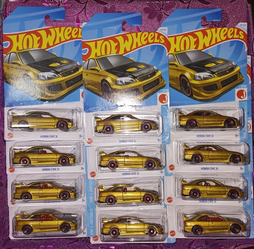 Hot Wheels Honda Civic Si Lote De 12 Pzas