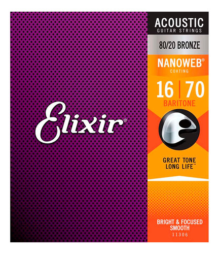 Paquete De 3 Sets De Cuerdas Para Guitarra Acústica Nanoweb