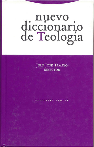 Libro Nuevo Diccionario De Teología De Juan José Tamayo