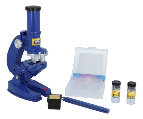 Microscopio Para Niños, Ciencia Y Aprendizaje Color Azul