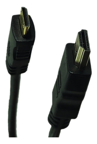 Imagem 4 de 4 de Cabo Mini Hdmi Para Hdmi 2.0 De 10 Metros 4k Plugs Ouro