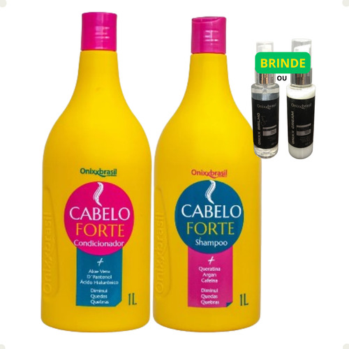 Shampoo Condicionador Cabelo Forte Onixx Repara Cresce
