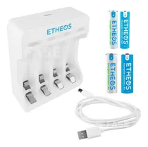 Comprar Combo Cargador Pilas Recargables + 2 Pilas Aa + 2 Pilas Aaa
