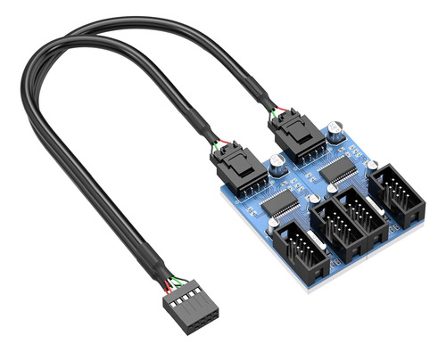 Placa Base Usb 2.0 De 9 Pines Kowlone | Placa Pcb Conector