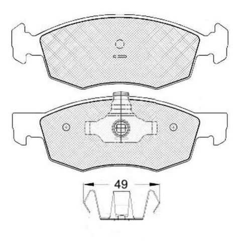 Pastilla De Freno Fiat --punto 1.4 - 1.6 - 1.8 Elx 07/ Delan