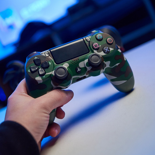 Joystick Inalámbrico Sony Playstation Ps4 Dualshock 4 Color Green Camouflage Green Camouflage