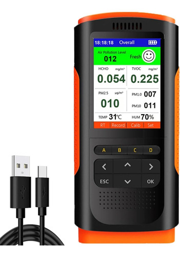 Detector De Calidad Del Aire Para Interiores Y Exteriores