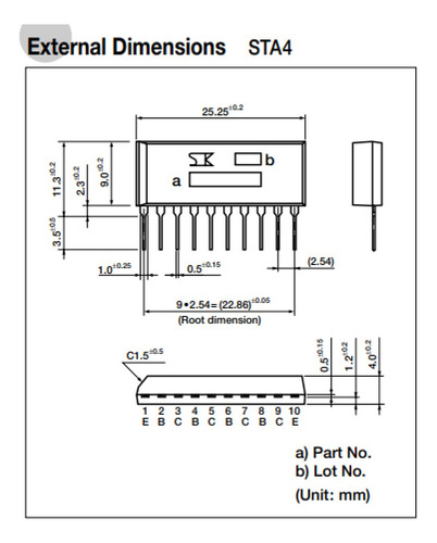 Driver Sta464c Power Transistor Array Ecu Sistema Inyeccion