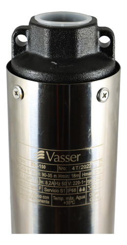 Bomba Sumergible Bs4 100 2 A Motorarg Vasser 4 Pulgadas 1 Hp