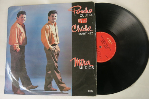 Vinyl Vinilo Lp Acetato Mira Mi Dios Poncho Zuleta Y Chinche