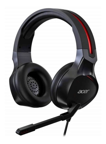 Headset Gamer Acer Nitro P2 Preto E Vermelho - Np.hds1a.008