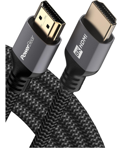 Cable Hdmi Powerbear 8k De 10 Pies | Velocidad, Conectores D